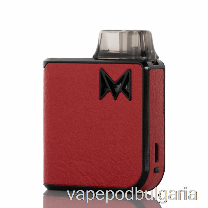 Vape 10000 Дръпки Mi-pod Pro Starter Kit Leather Edition - Red Raw